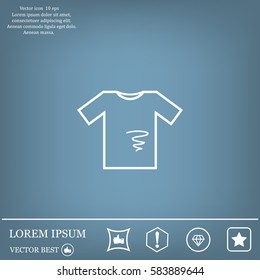 dirty shirt vector icon