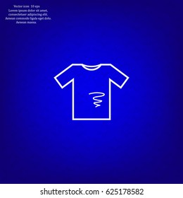 dirty shirt vector icon