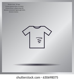 dirty shirt vector icon