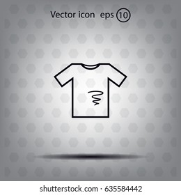 dirty shirt vector icon