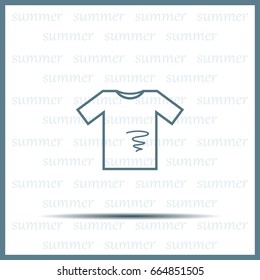 dirty shirt vector icon