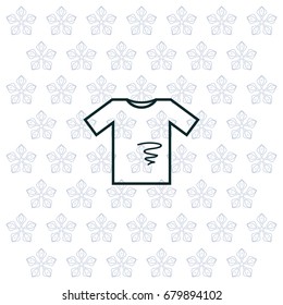 dirty shirt vector icon