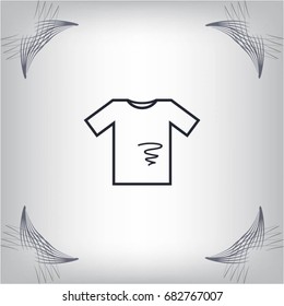 dirty shirt vector icon