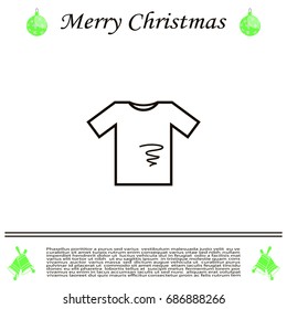 dirty shirt vector icon