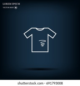 dirty shirt vector icon