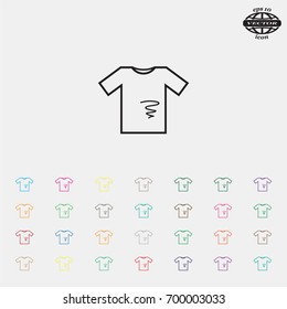 dirty shirt vector icon