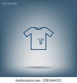 Dirty shirt vector icon flat icon.