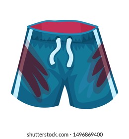 Dirty shorts. Vector illustration on a white background.