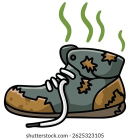 dirty sneakers cleaning repair shoes isolated vector illustration on white background