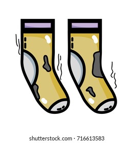 dirty socks style design icon
