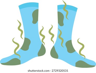 Calcetines sucios, Vector de calcetines sin lavar.