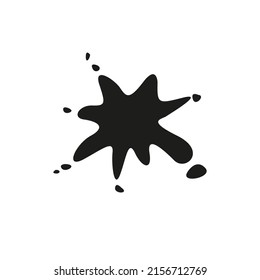 The dirty spot icon. Simple flat vector illustration on a white background.