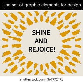 Dirty spots. Vector illustration, the collection of smudges, smear, spray, brush, line, blots, flourish, Doodle. Set of design elements drawn ink paint, hand drawing. Circular spots.