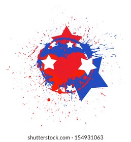 dirty stains - USA Independence Day Vector theme Design