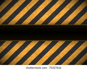 dirty technical background with yellow stripes