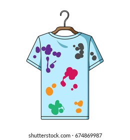 Dirty things. Dry cleaning single icon in cartoon style vector symbol stock illustration web.