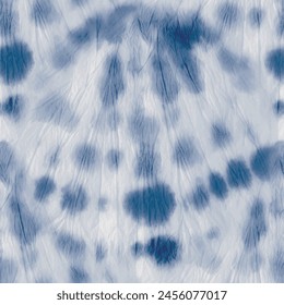 Dirty Tie Dye Mark. Vector Japanese Tie Dye. Blue Mark Splatter. Seamless Stripe Texture. Dyed Print Repeat. Tie Dye Circle Spot. Grunge Batik. Splash Navy Pattern. Denim Shibori Grunge.