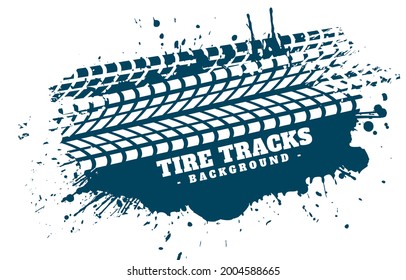Dirty tire track abstract background