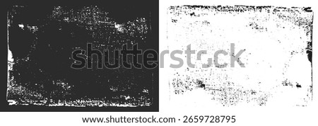Dirty vector black and white grunge texture rustic rough effect background design