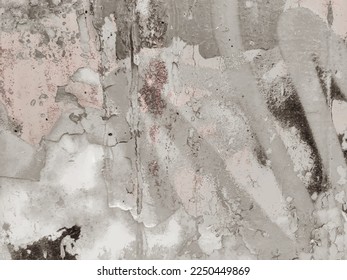 Dirty Wall Grunge. Wall Modern Distressed. Grey Cement Wall. Street Abstract Texture. Urban History Drawing. Stone Grunge Scratch. Old Damaged Floor. Dirty Vintage Scratched Texture. Grey Grungy Wall