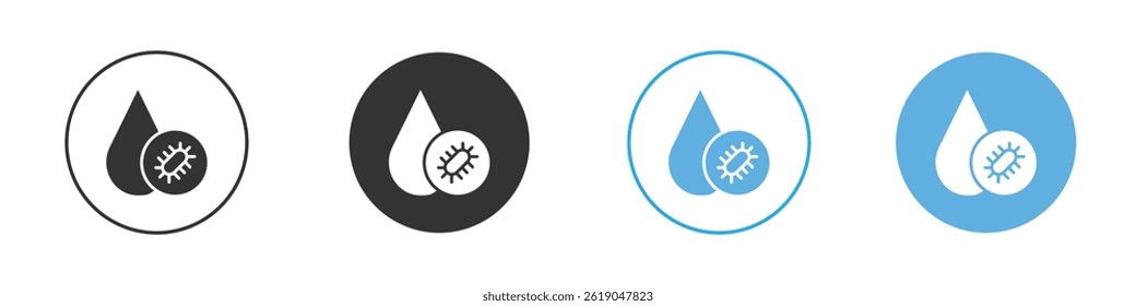 Icono de gota de agua sucia simple paquete de iconos de Vector plano