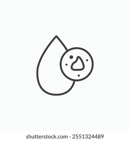 Dirty water drop icon vector illustration. EPS10