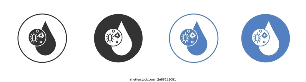 Dirty water drop icon vector. Logo Template illustration design