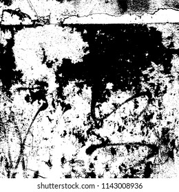 Dirty and worn abstract background black and white punk horror texture urban grunge dark spots vector format