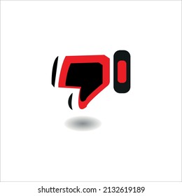 Dis like feedback icon (vector illustration)