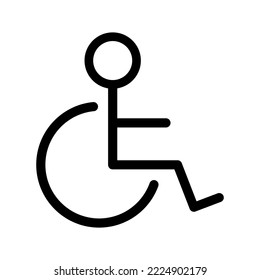 Disabilities Icon Vector Symbol Design Illustration