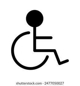 Disabilities Icon Vector Symbol Design Illustration