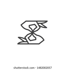 Disability deaf sign line icon. linear style sign for mobile concept and web design. Deafness outline vector icon. Symbol, logo illustration. Vector graphics