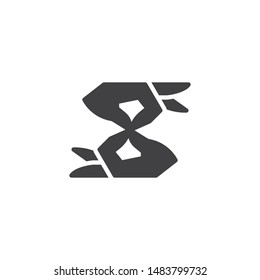 Disability deaf sign vector icon. filled flat sign for mobile concept and web design. Deafness glyph icon. Symbol, logo illustration. Vector graphics