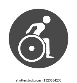 disability human chair symol