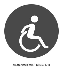disability human chair symol