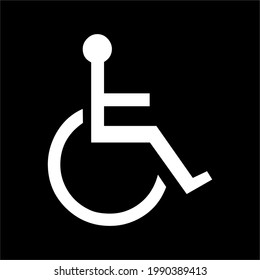 disability icon. disability area. disability path.