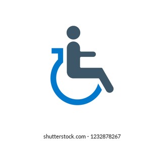Disability Icon Clean Design