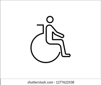 Disability icon. Containing wheelchair, accessibility, blind, broken leg, disabled, assistance and deafness icon