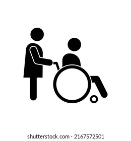 Design der Behindertensymbol einzeln auf weißem Hintergrund