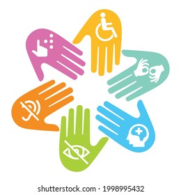 Disability icon - Inclusive workplace symbol 