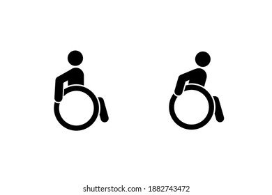 The Disability Icon. Isolated Vector Illustration