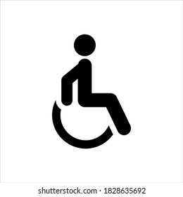 Icono de discapacidad en fondo blanco