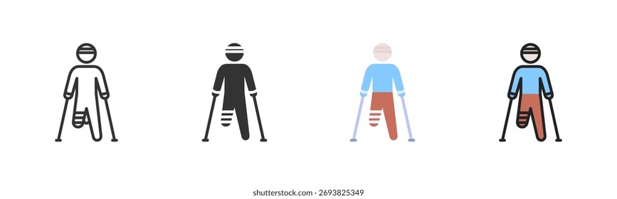 Paquete De Iconos De Discapacidad En Varios Estilos