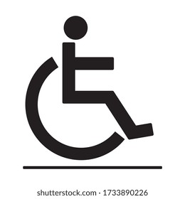 Disability icon, symbol, Vector illustration