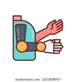 Behinderungssymbol in Vektorgrafik. Illustration