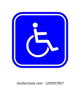 Disability Icon Vector Illustration Sign & Symbol. Wheelchair Icon on White Background for Graphic and Web Design,
Modern Simple Vector Sign & Trendy Symbol for Design and Web Button or Mobile App.