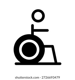 Illustration zum Entwurf eines Vektorsymbol für Behinderung