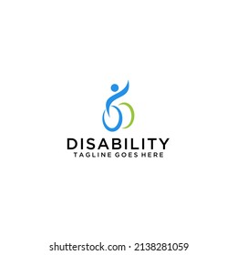 Disability inclusion accessibility symbol and wheelchair healthcare