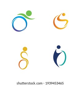 disability logo set vector illustration design template 