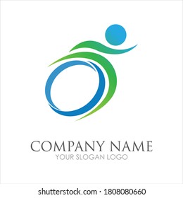 disability logo vector illustration design template - vector